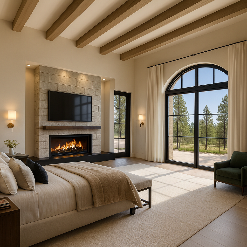 Custom home design rendering