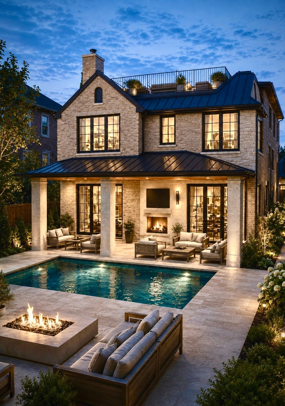 Luxury estate architectural vision